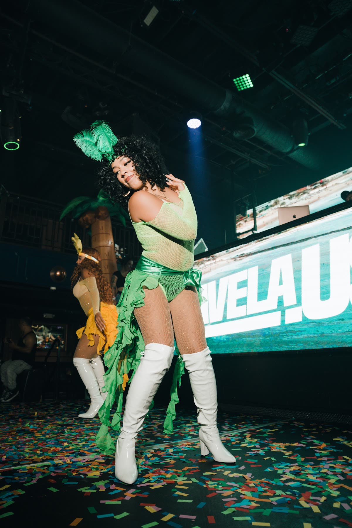 Dancer performing at a live nightclub event